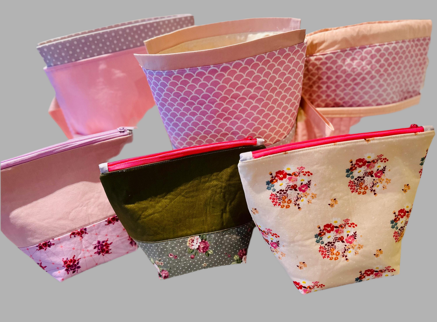 Medium Zip Pouch Sock Project Bag