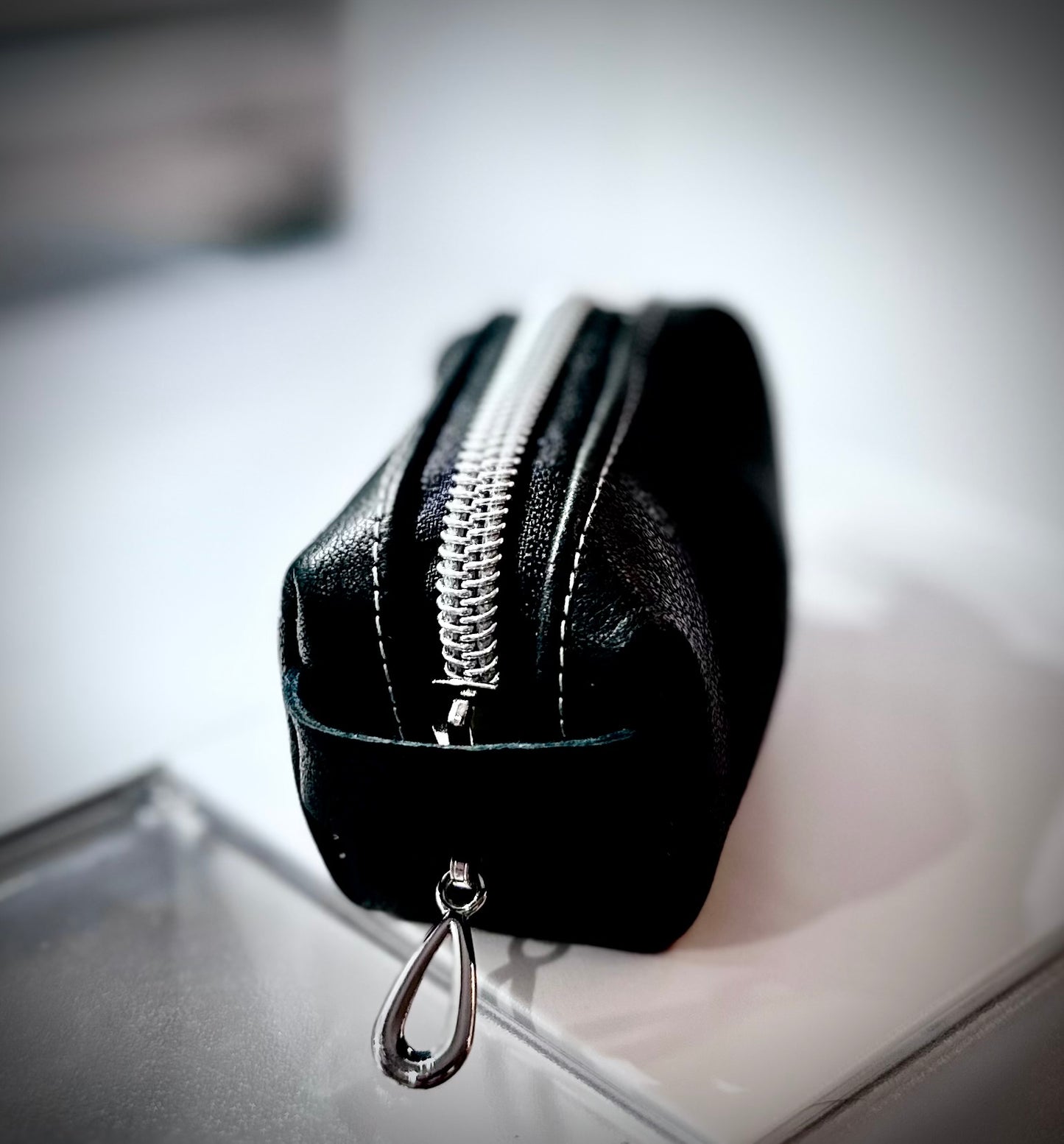 Leather notions pouch