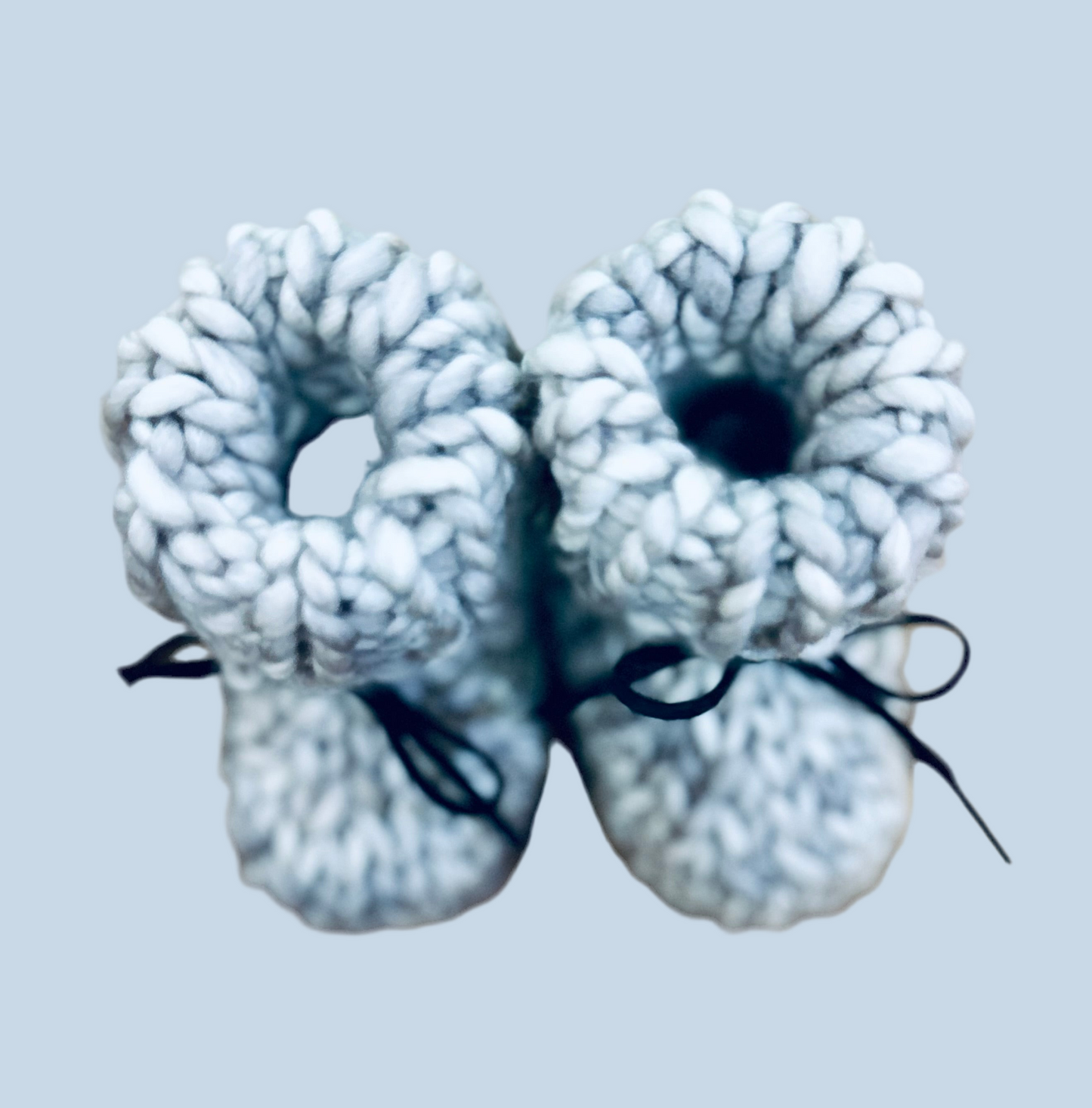Chunky Merino  Booties - Hello i'm new here 2025 - Silver 0-3mths
