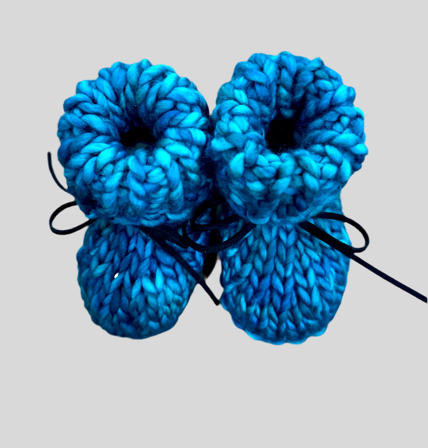 Merino baby booties