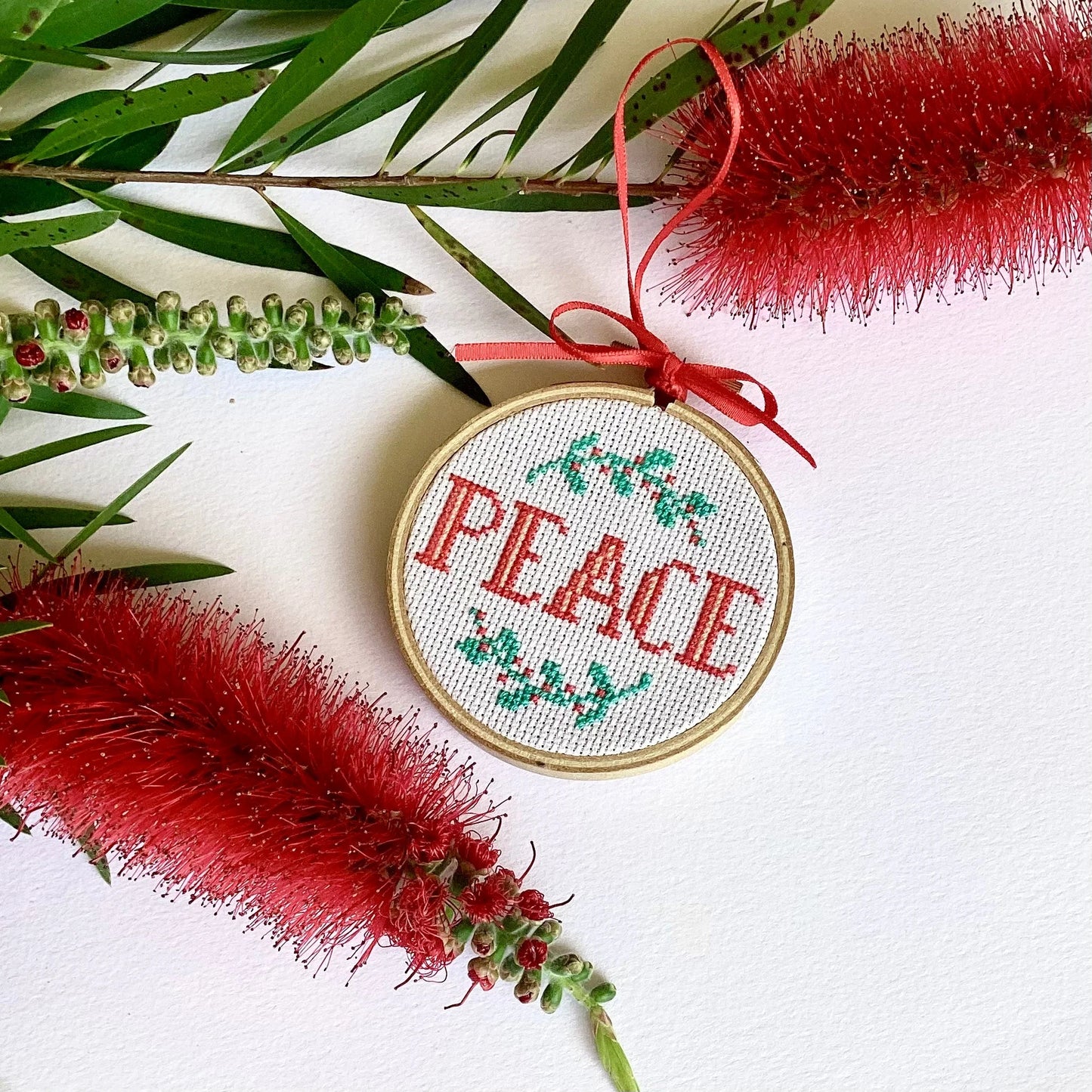 Joy, Peace, Love, Christmas Cross Stitch Kits