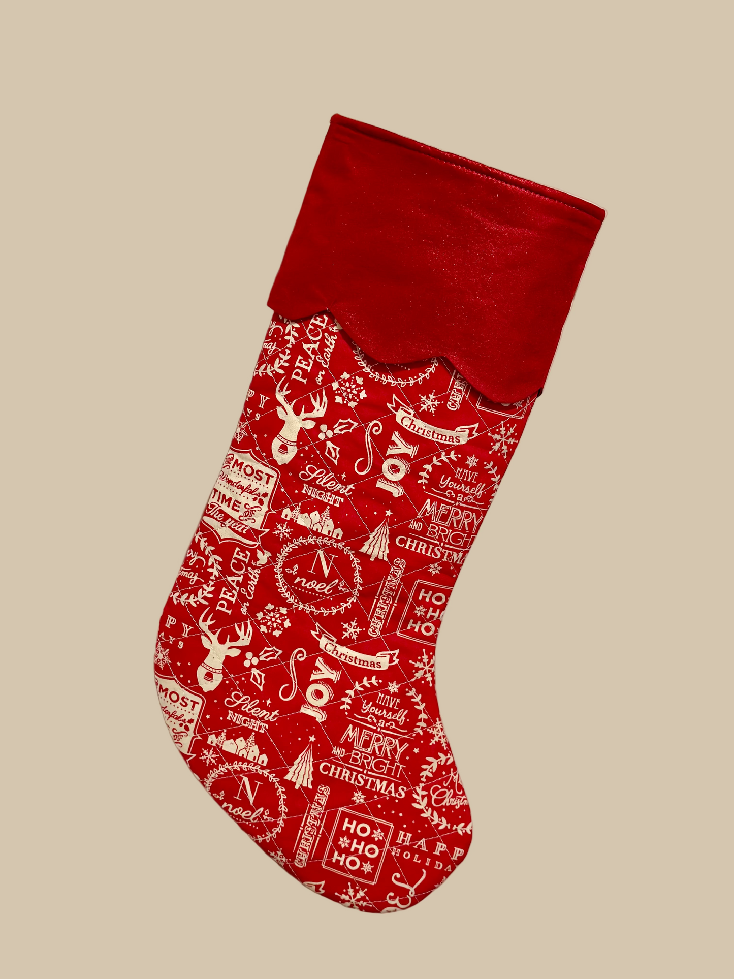 Handmade Quilted Christmas Stockings