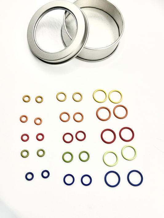 Round Stitch Marker Multi pack tin 30pk