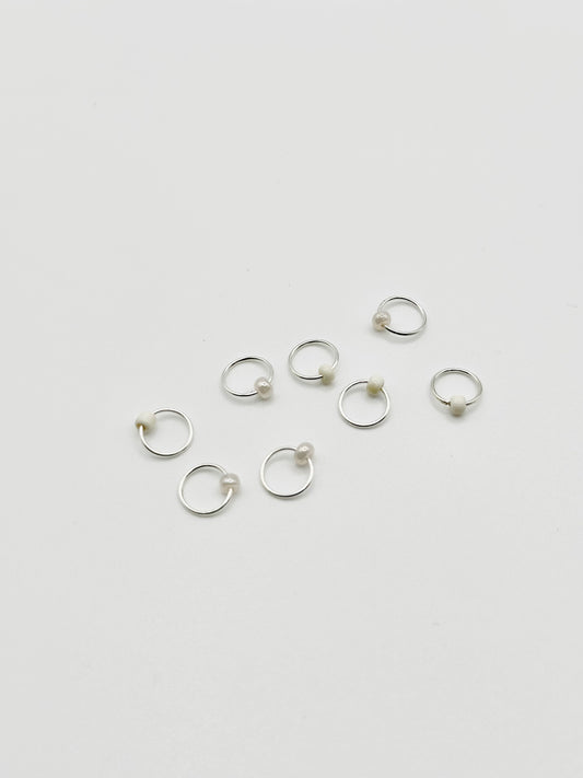 Knitting Stitch Markers - handmade with glass beads up to 5mm needles
